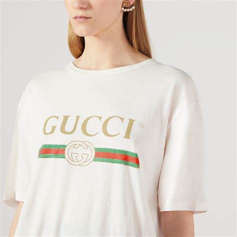 gucci white tshirt female|Gucci plain white t shirt.